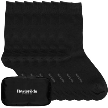 Resteröds 7P Bamboo Socks Travel Bag Schwarz Gr 40/45 Herren