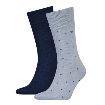 Tommy Hilfiger 2P Men Dot Socks Marine/Blau Gr 39/42 Herren