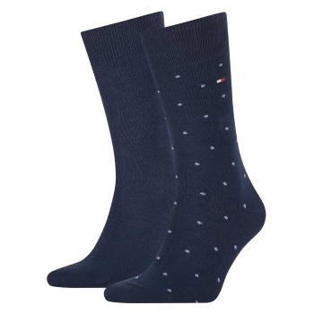 Tommy Hilfiger 2P Men Dot Socks Marine Gr 39/42 Herren