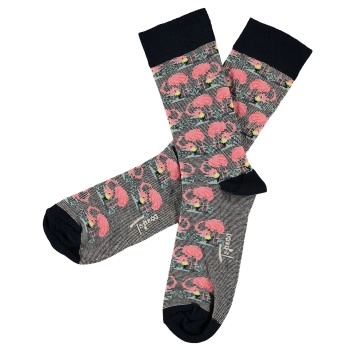 Topeco Men Cotton Birdie Sock Blau/Rosa Gr 45/48 Herren