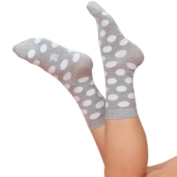 Trofe Bamboo Dot Socks 2P Grau Gr 35/38 Damen