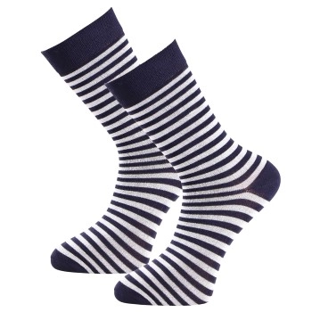 Trofe Bamboo Stripe Socks 2P Marine Gr 35/38 Damen