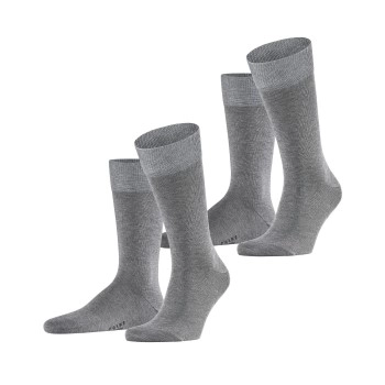 Falke 2P Happy Socks Grau Gr 39/42 Herren