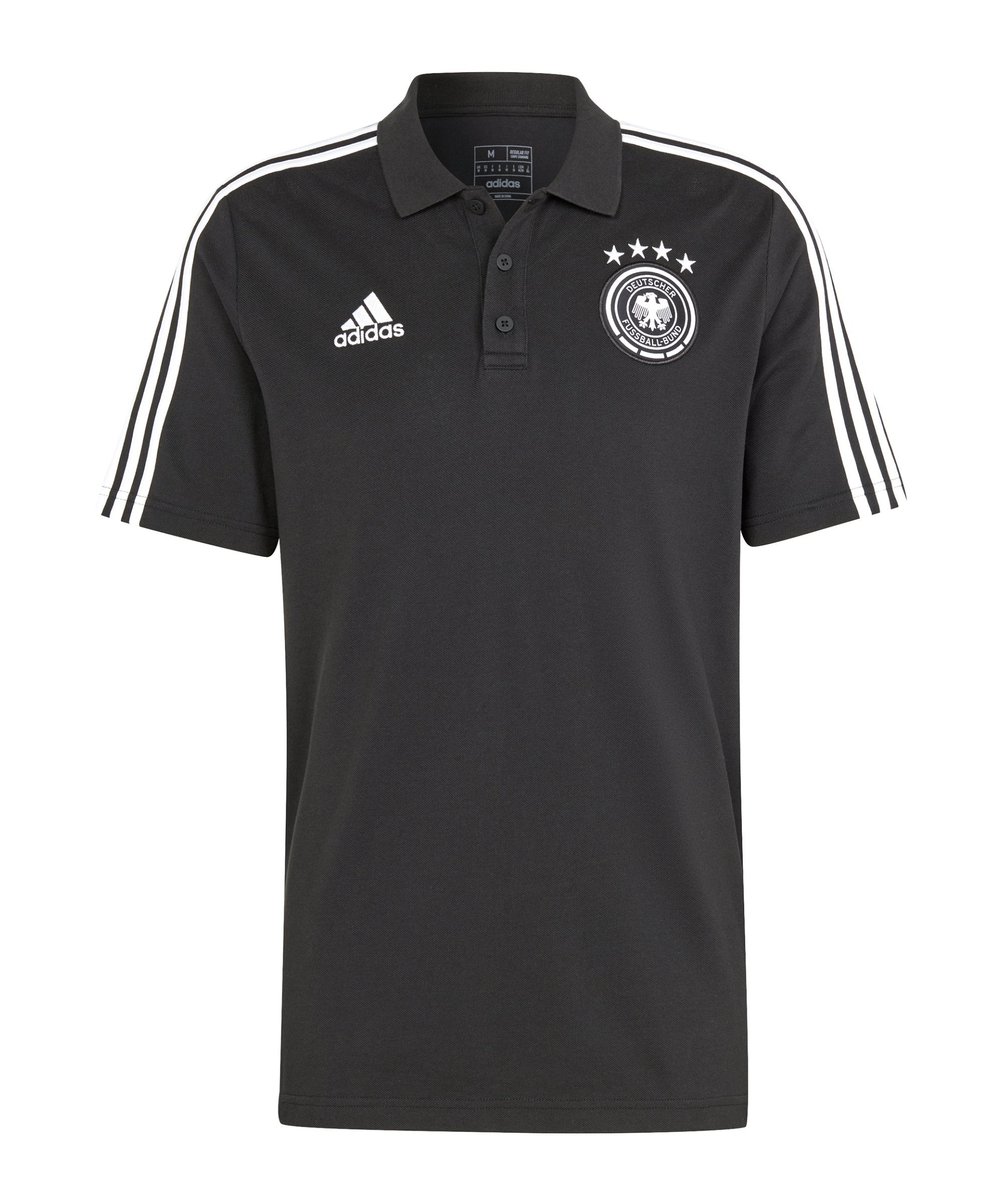 adidas DFB Deutschland Poloshirt Schwarz