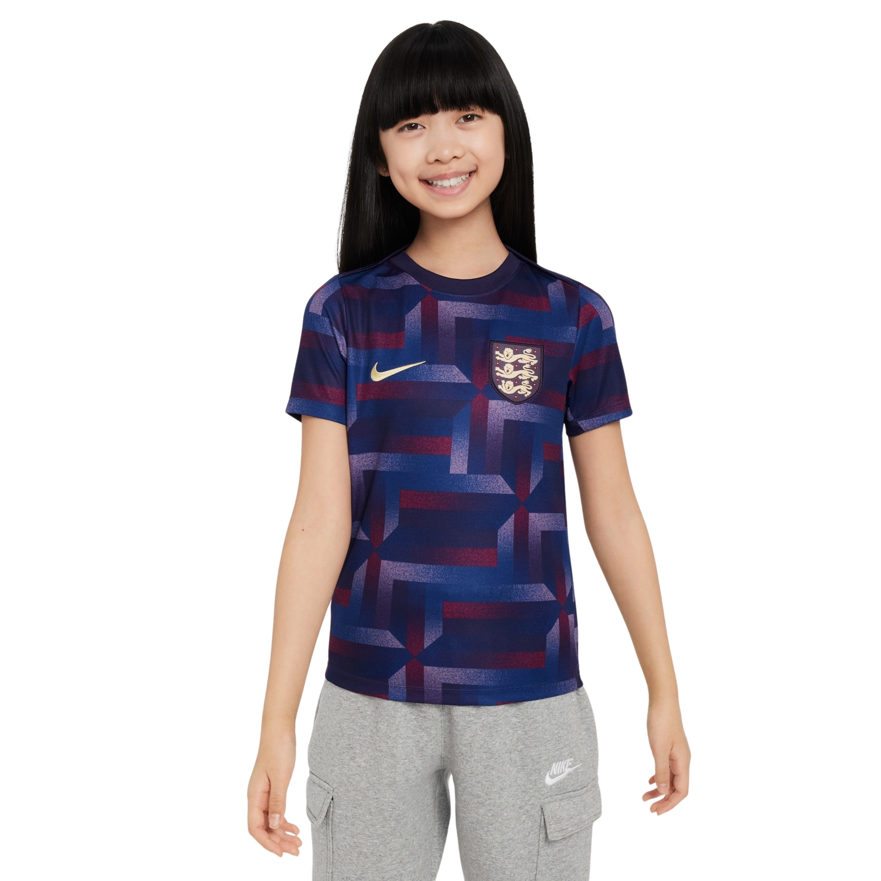 Aufwärmtrikot für Kinder England Dri-FIT Academy Pro Euro 2024