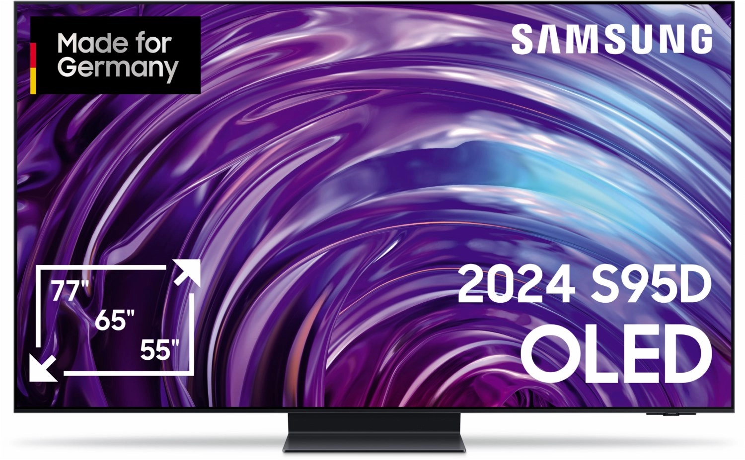 GQ77S95DAT 195 cm (77") OLED AI TV mit Neural Quantum 4K AI Gen2 Prozessor graphitschwarz / F