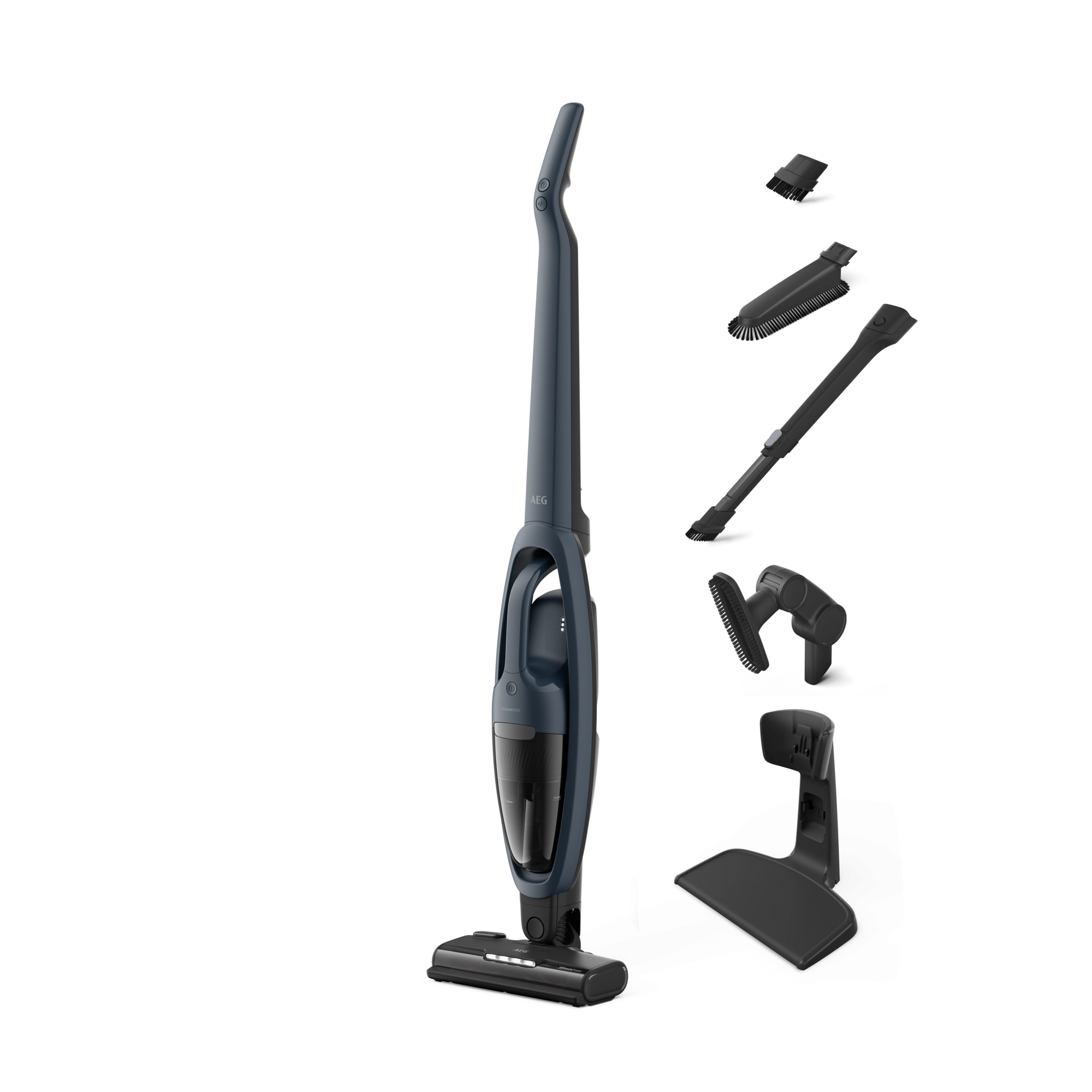 AEG CLEAN 5000 Cordless cleaner 2in1 Akku-Staubsauger kabellos / Akku-Laufzeit: bis zu 45 Min. / Farbe: Denim Blue AS52CB18DB