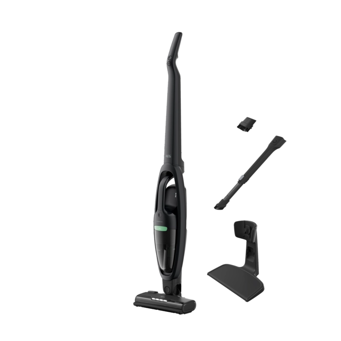 AEG CLEAN 5000 Cordless cleaner 2in1 ÖKO Akku-Staubsauger kabellos / Akku-Laufzeit: bis zu 50 Min. / Farbe: Ebony Black AS52B21OKO