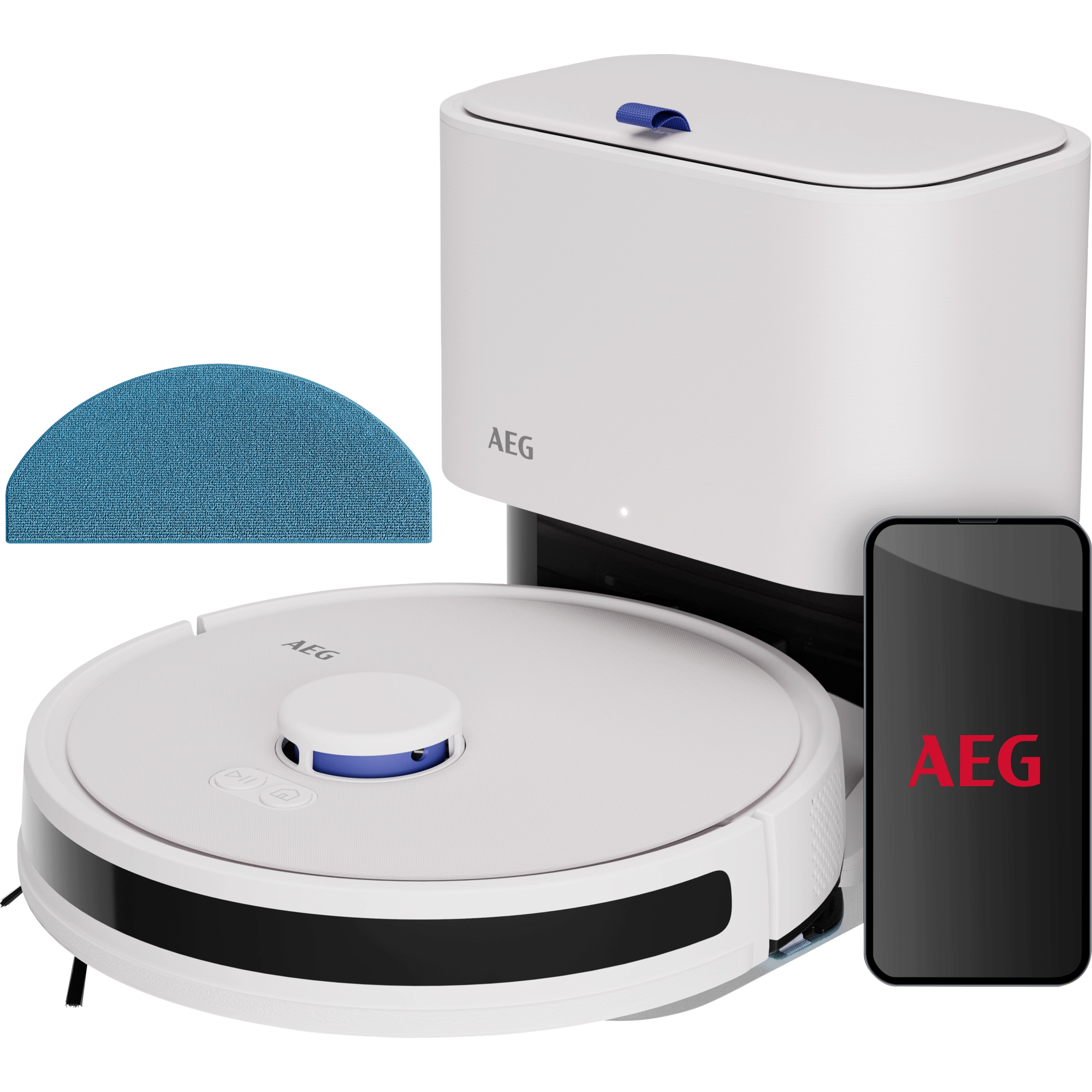 AEG 7000 Robot Vacuum Cleaner Saugroboter Lidar / Farbe: Shell White AR71UW2SW