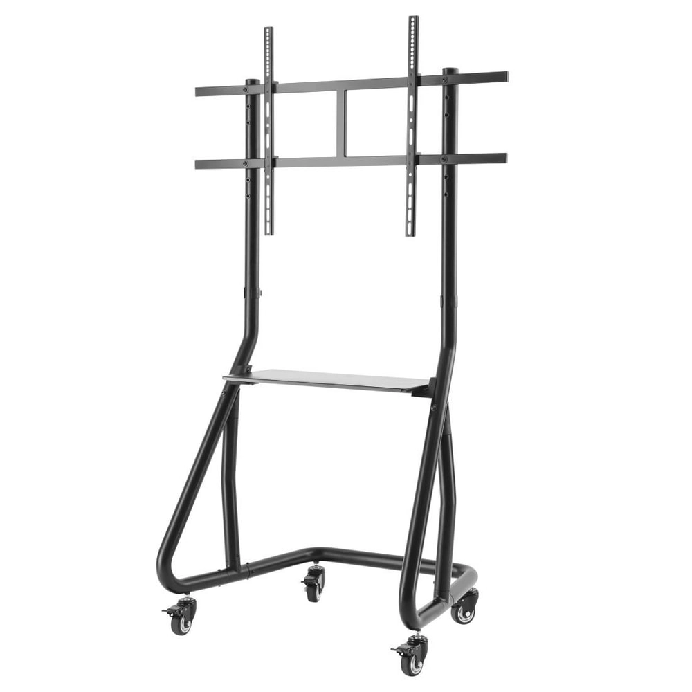 TV-Wagen "Trolley", Fernsehständer m. Rollen, 254 cm (100"), 1000x600, Schw (00118090) TV-Ständer  - 0%-Finanzierung (PayPal)