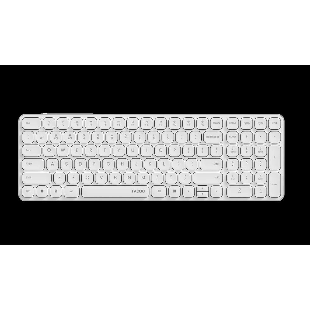 Kabellose ultraflache Multi-Mode-Tastatur "E9310M", Weiß, QWERTZ DE (00226109)