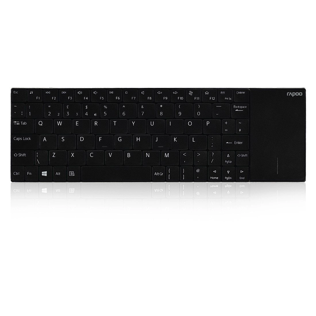 Kabellose Touch-Tastatur "E2710", Schwarz (00180230)