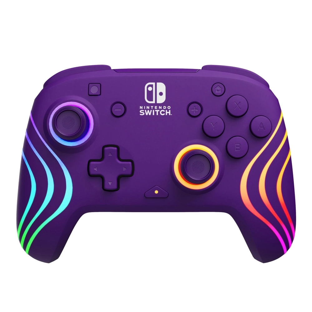 Nintendo Switch Lila Afterglow Wave Wireless Controller