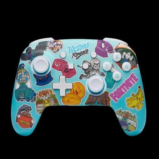 Enhanced Wireless Controller fürr Nintendo Switch - Fortnite Sticker Mania