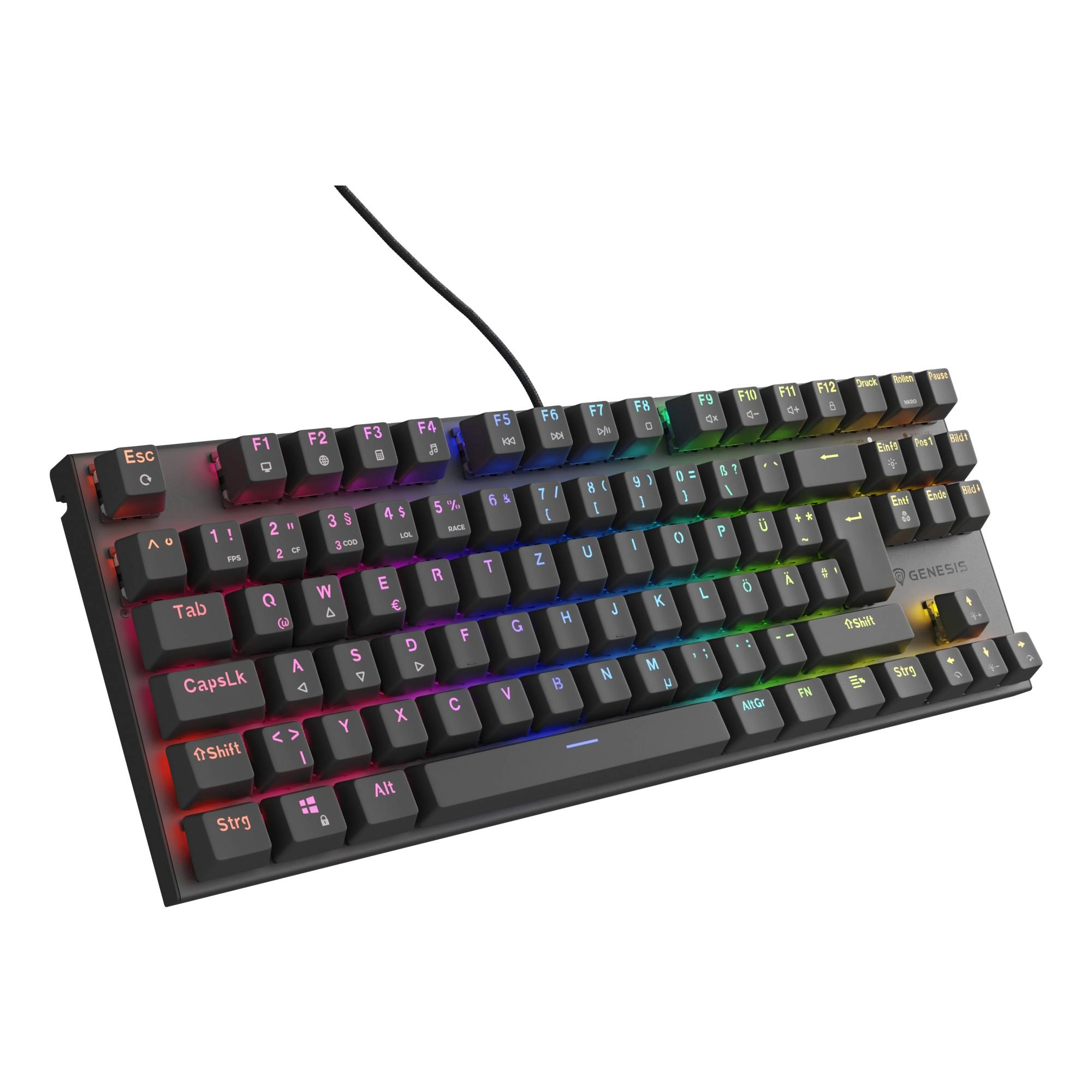 Thor 303 TKL Gaming-Tastatur, Schwarz