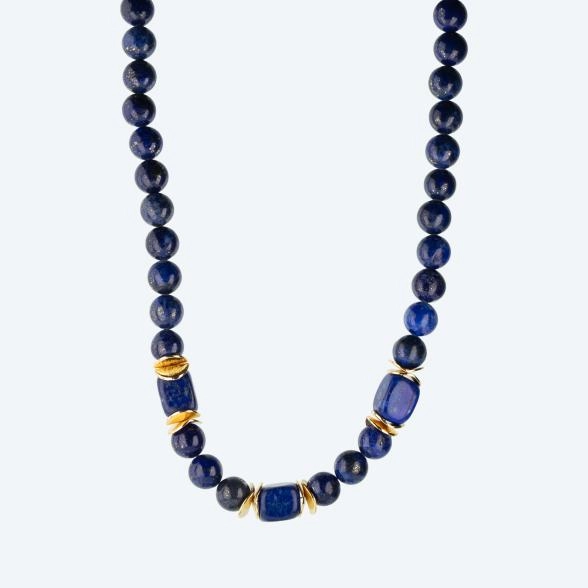 Collier Lapis, ca. 50cm