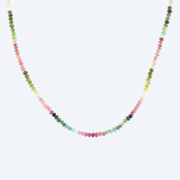 Collier AAATurmalin multicolor, ca. 53ct