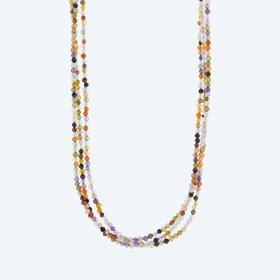 Collier Zirkonia multicolor, ca. 43+5 cm