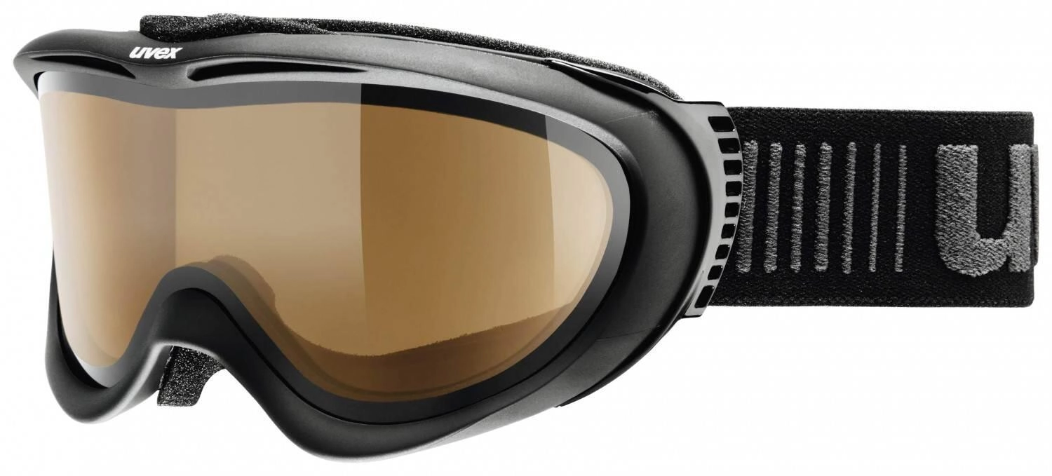 uvex Skibrille Comanche Polavision (2321 black mat, polavision/brown/clear)