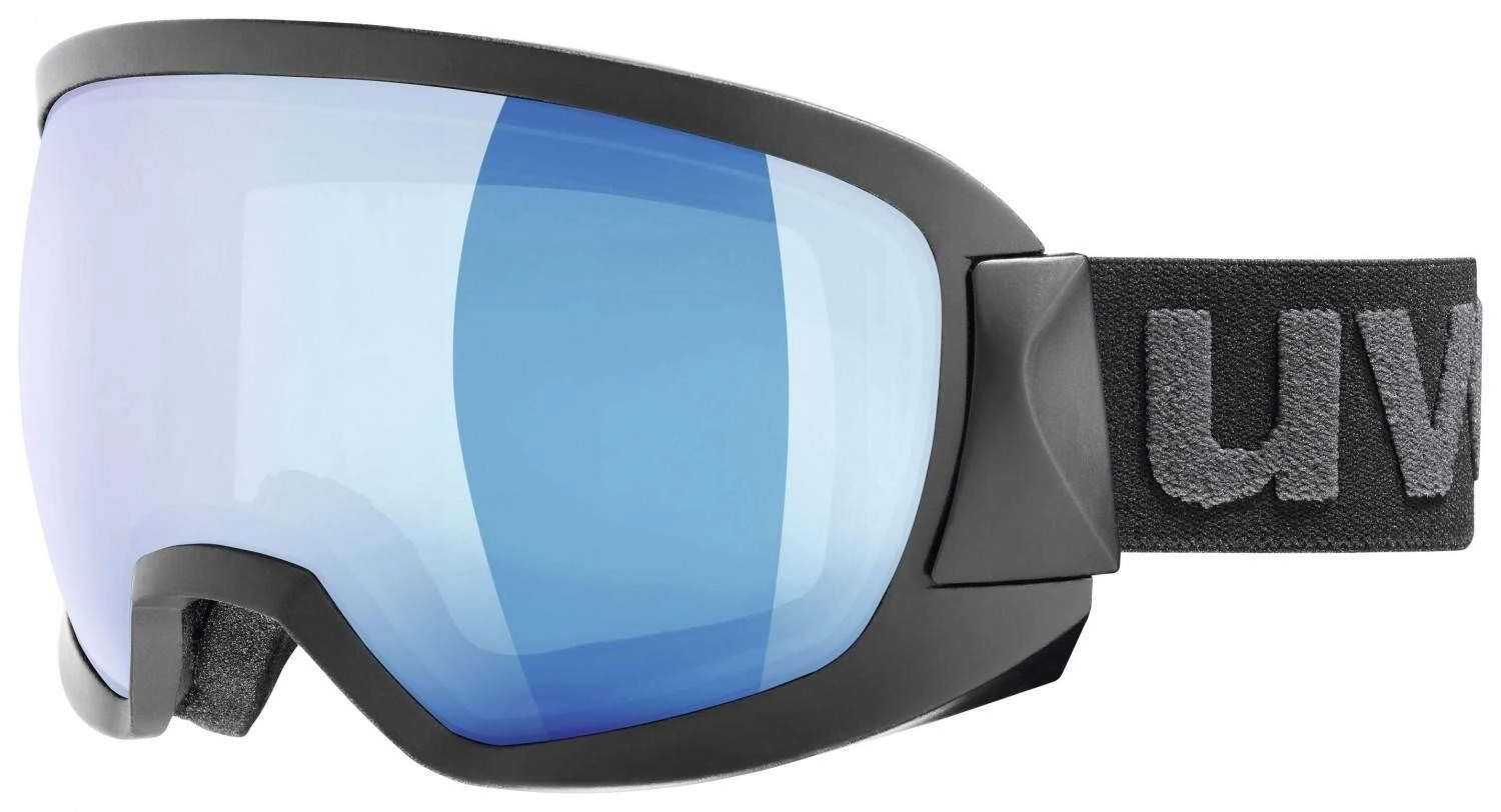 uvex Contest Full Mirror Skibrille (2026 black mat, mirror blue/clear (S2))