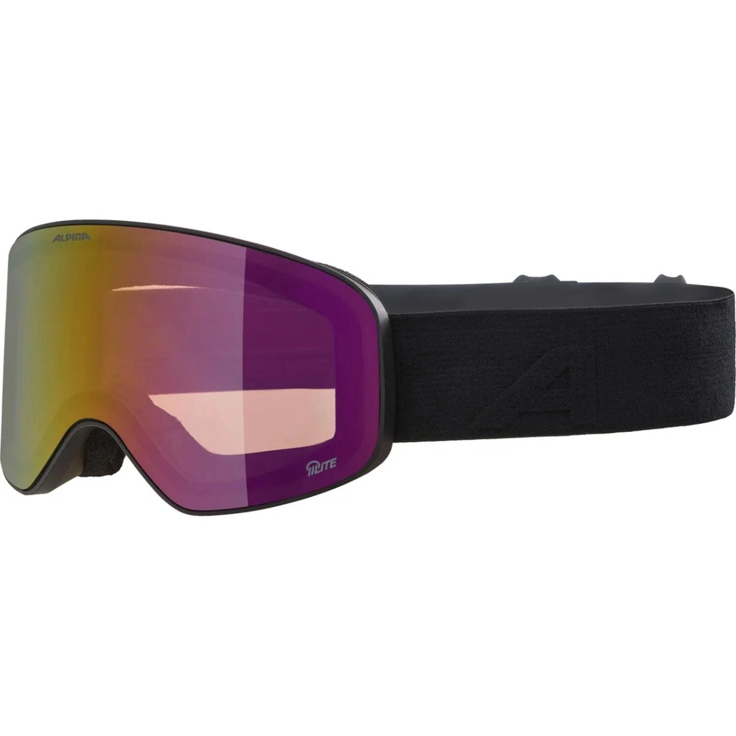 Alpina Fernie Kinderskibrille (831 black matt, Scheibe: mirror red (S2))