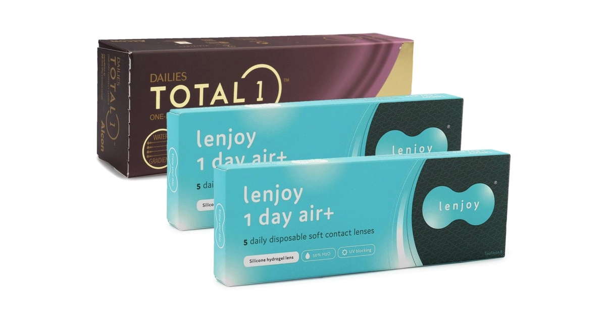 DAILIES Total 1 (30 Linsen) + Lenjoy 1 Day Air+ (10 Linsen)