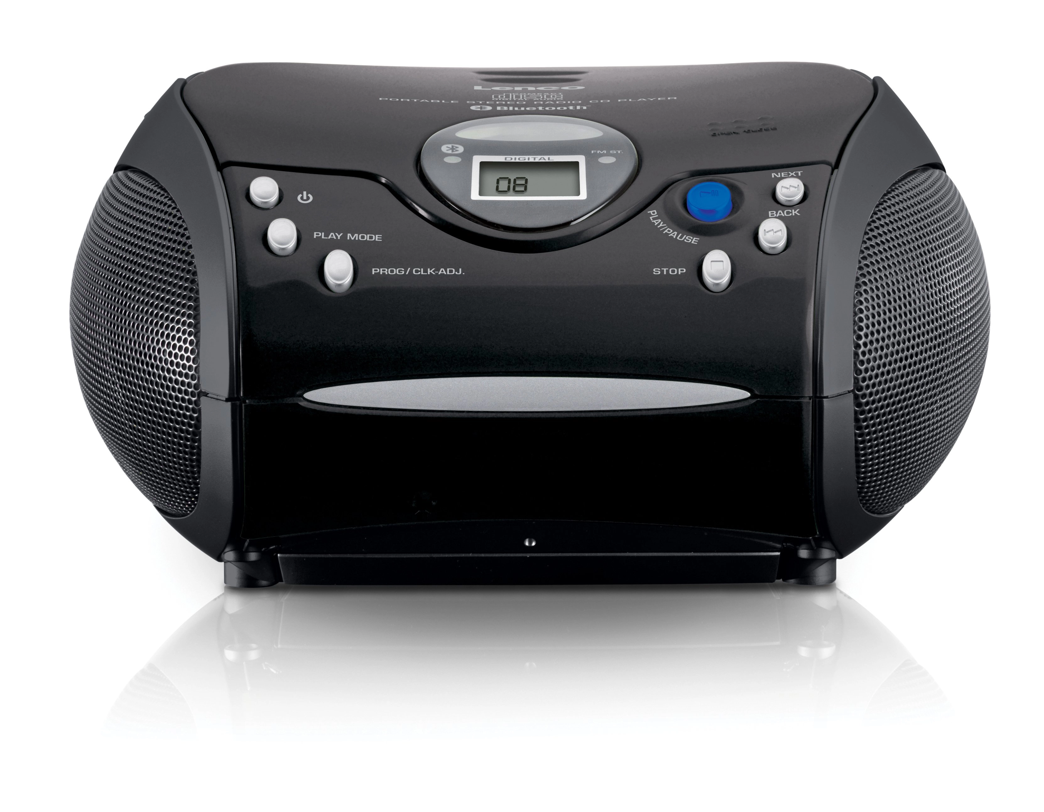 SCD-32 BT Schwarz Radiorekorder mit CD-Spieler