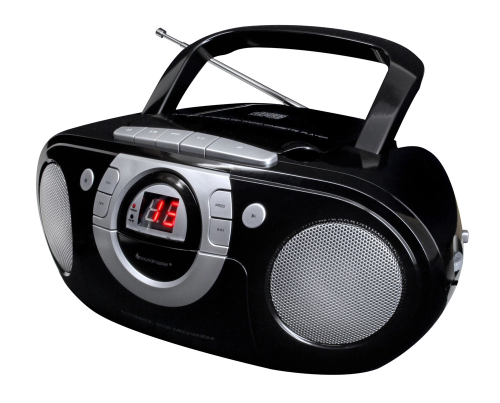 SCD5100SW schwarz Radiorekorder mit CD-Spieler