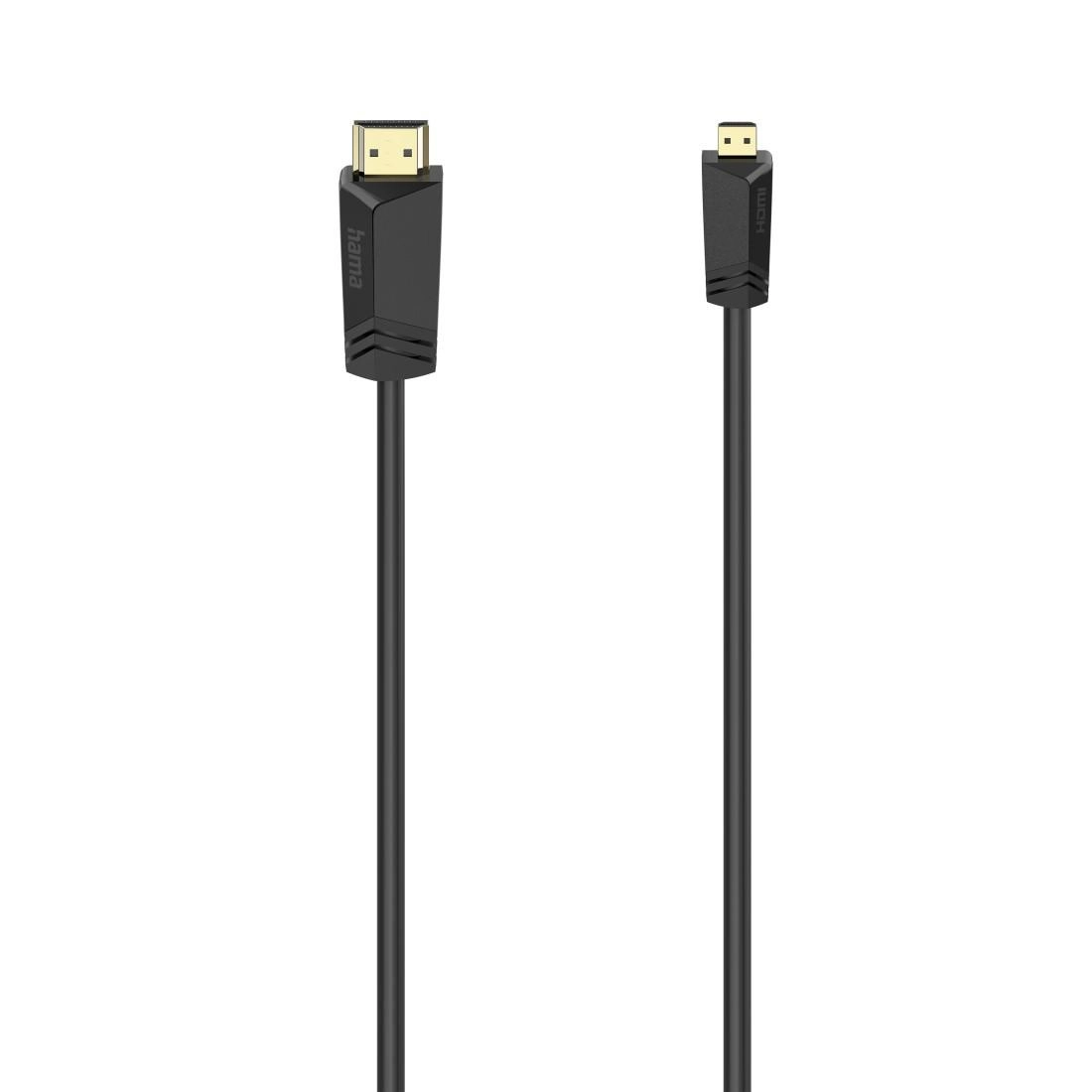 High Speed HDMI™-Kabel Stecker Typ A - Stecker Typ D (Micro), Ethernet, 2 m (00074259)