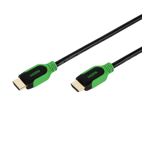 High Speed HDMI® Kabel mit Ethernet, 0,75 m grün (42963)