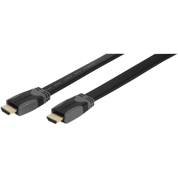 High Speed HDMI® Kabel mit Ethernet, 0,75m (Flach) (47102)