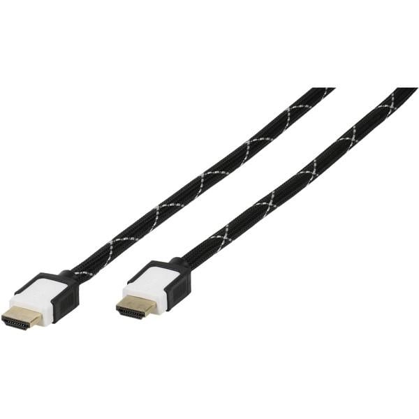 High Speed HDMI® Kabel mit Ethernet mit Nylongeflecht, 1,5 m (47970)