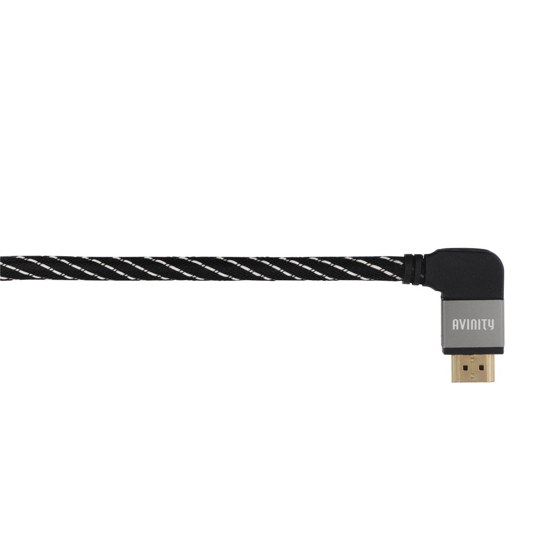 High Speed HDMI™-Kabel, St. - St., 90°, Gewebe, vergoldet, Ethernet, 5,0 m (00127036)