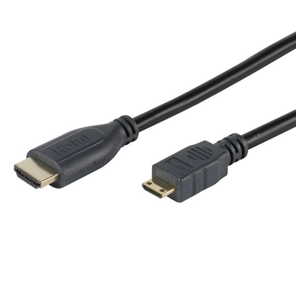 Mini High Speed HDMI® Kabel mit Ethernet 1,5 m grau (45268)