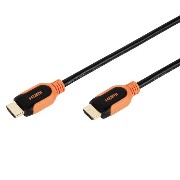 High Speed HDMI® Kabel mit Ethernet, 2,0 m orange (42959)