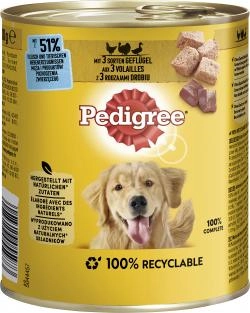 Pedigree Pastete mit 3 Sorten Geflügel