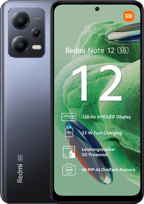 Xiaomi Redmi Note 12 5G 128GB/4GB - Schwarz