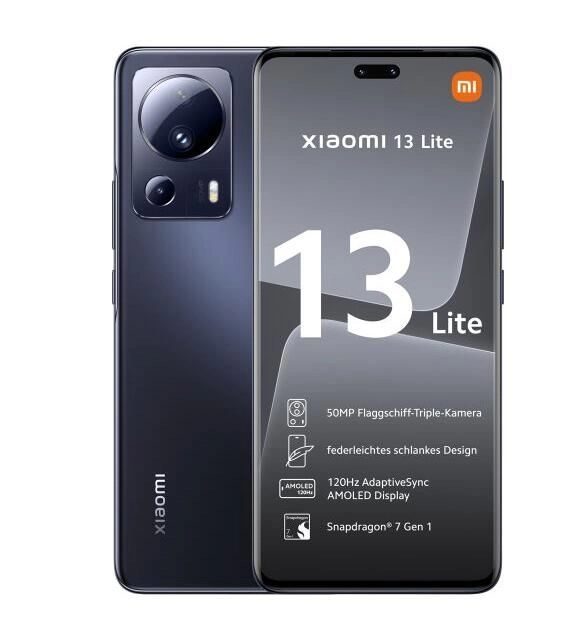 Xiaomi 13 Lite | 5G 128GB/8GB - Schwarz