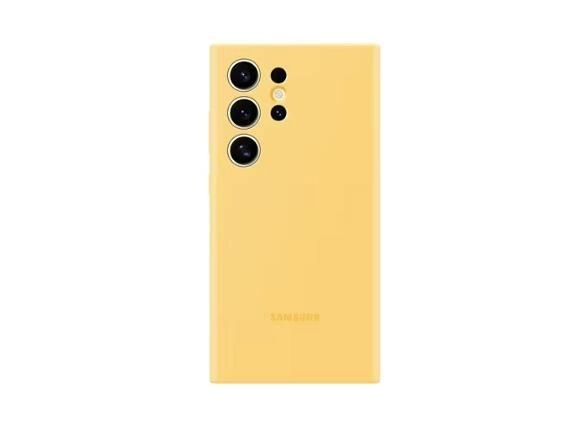 Samsung Silicone Case für das Galaxy S24 Ultra (Yellow)