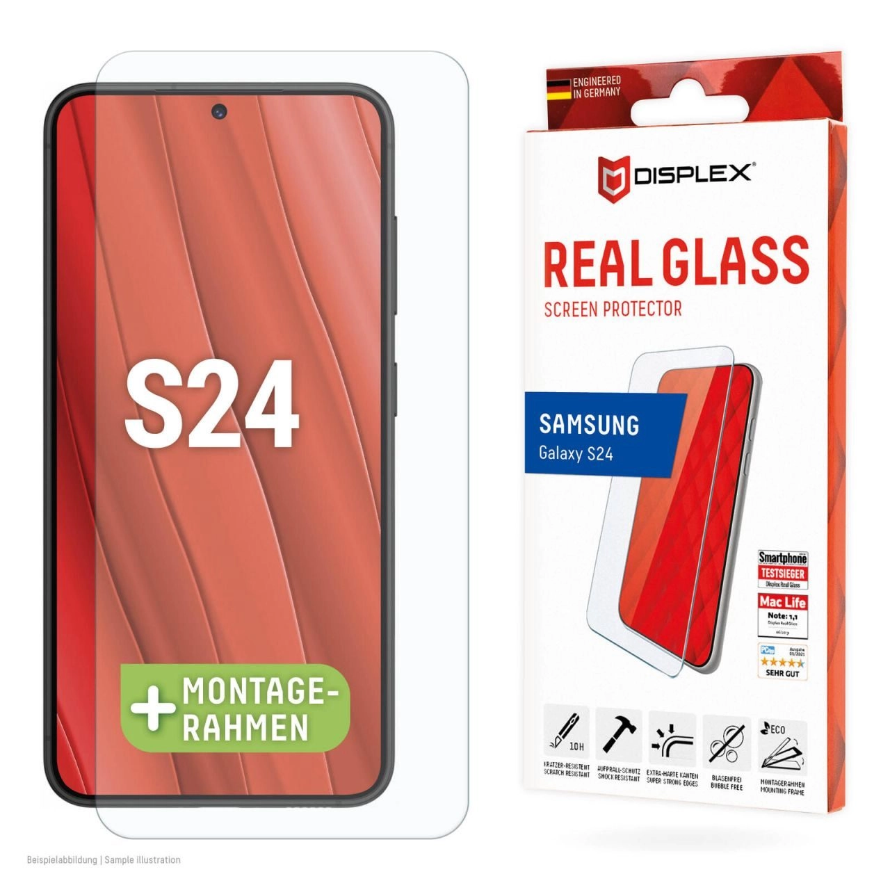 DISPLEX Real Glass für das Samsung Galaxy S24