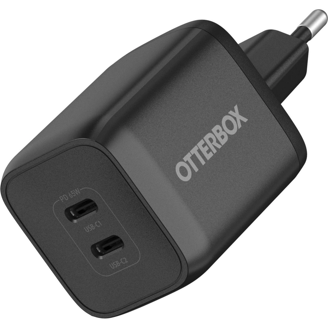 OtterBox Wall Charger 65W - 1x USB-C 45W + 1x USB-C 20W in Schwarz