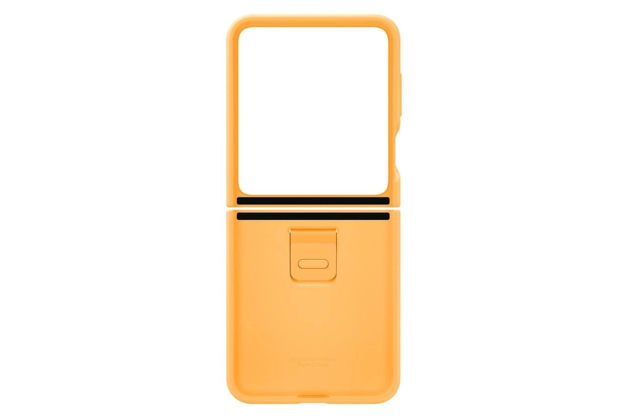 Samsung Silicone Case with Ring für Galaxy Z Flip5 (Apricot)