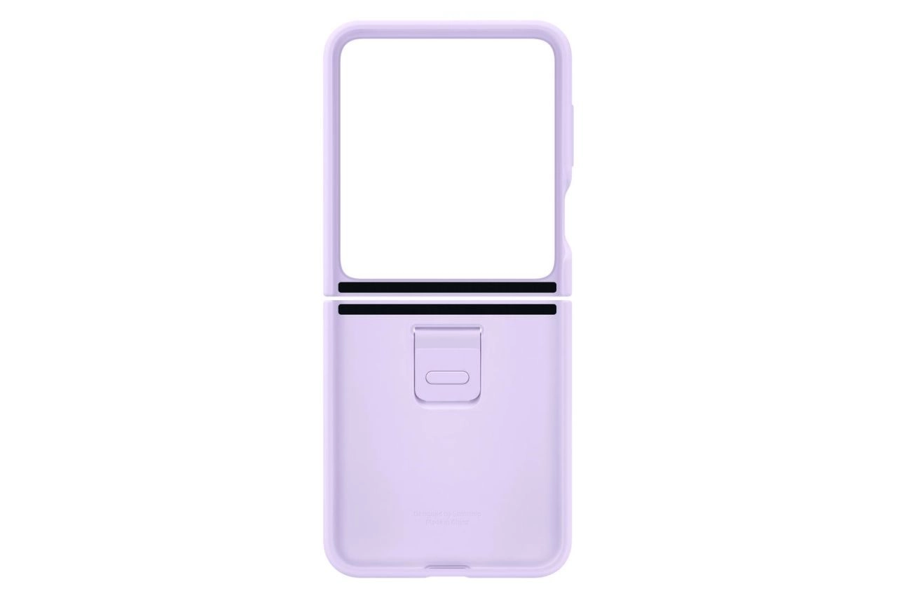 Samsung Silicone Case with Ring für Galaxy Z Flip5 (Lavender)