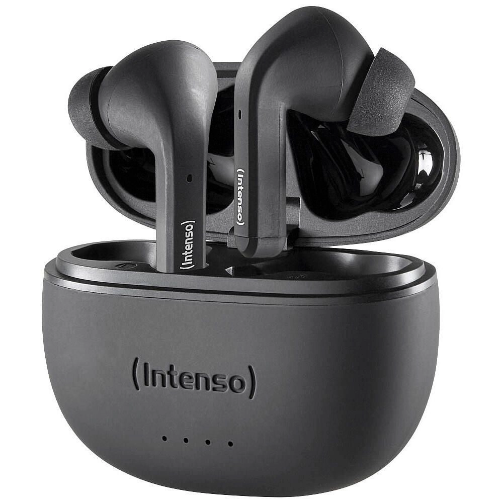 Intenso Black Buds T300A - True Wireless Kopfhörer in Schwarz