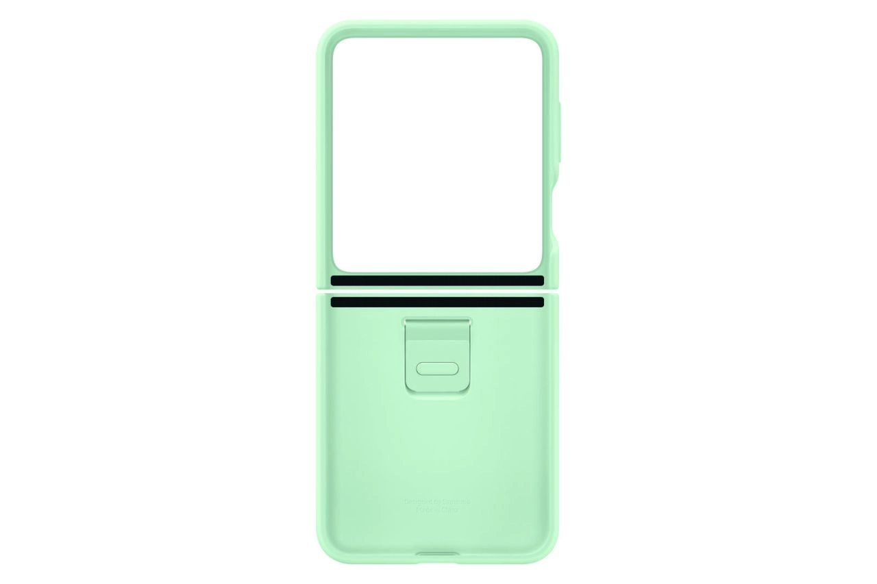 Samsung Silicone Case with Ring für Galaxy Z Flip5 (Ocean Green)