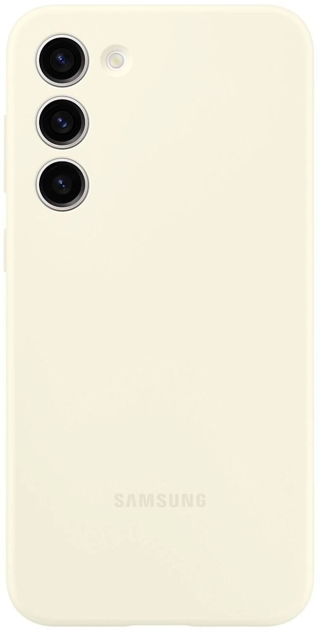 Samsung Silicone Case für Galaxy S23+ (Creme)