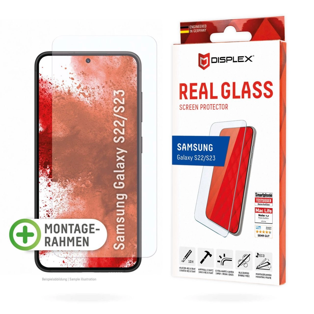 DISPLEX Panzerglas Displayschutz für Samsung Galaxy S22/ S23