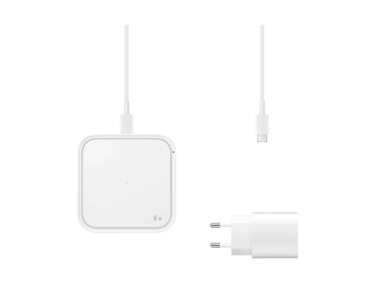 Samsung Wireless Charger Pad mit Schnellladeadapter EP-P2400T - Induktive Ladestation (White)