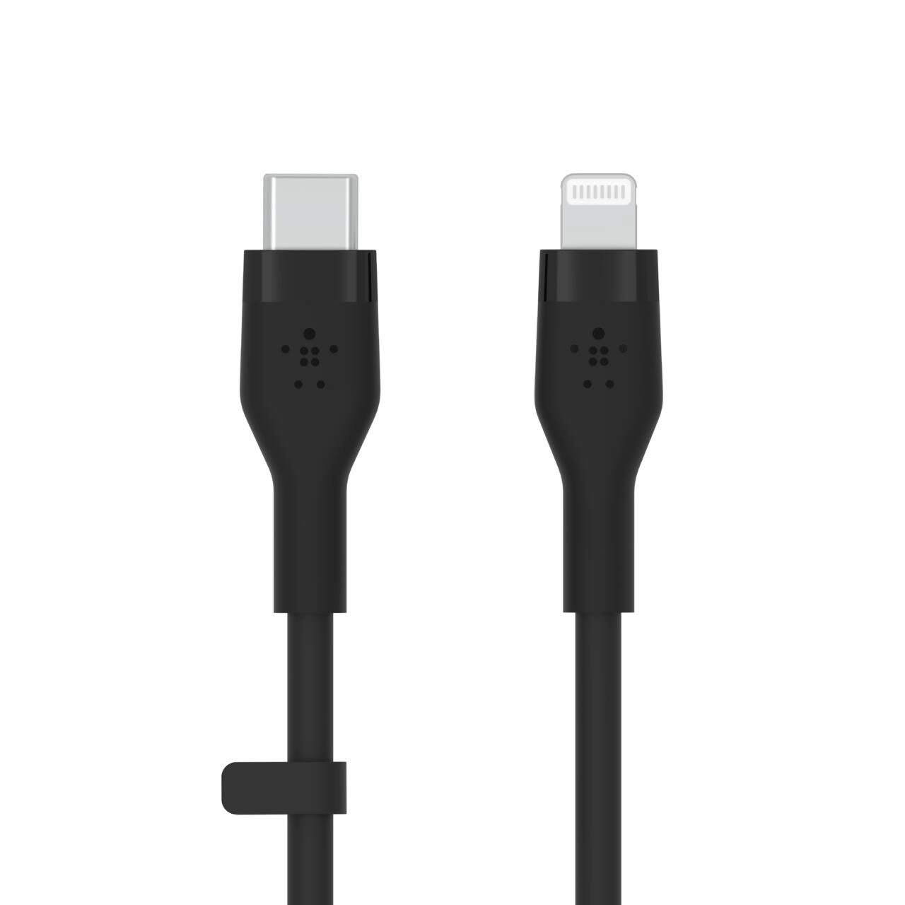 Belkin BoostCharge Flex USB-C Kabel mit Lightning Connector (3m, Schwarz)