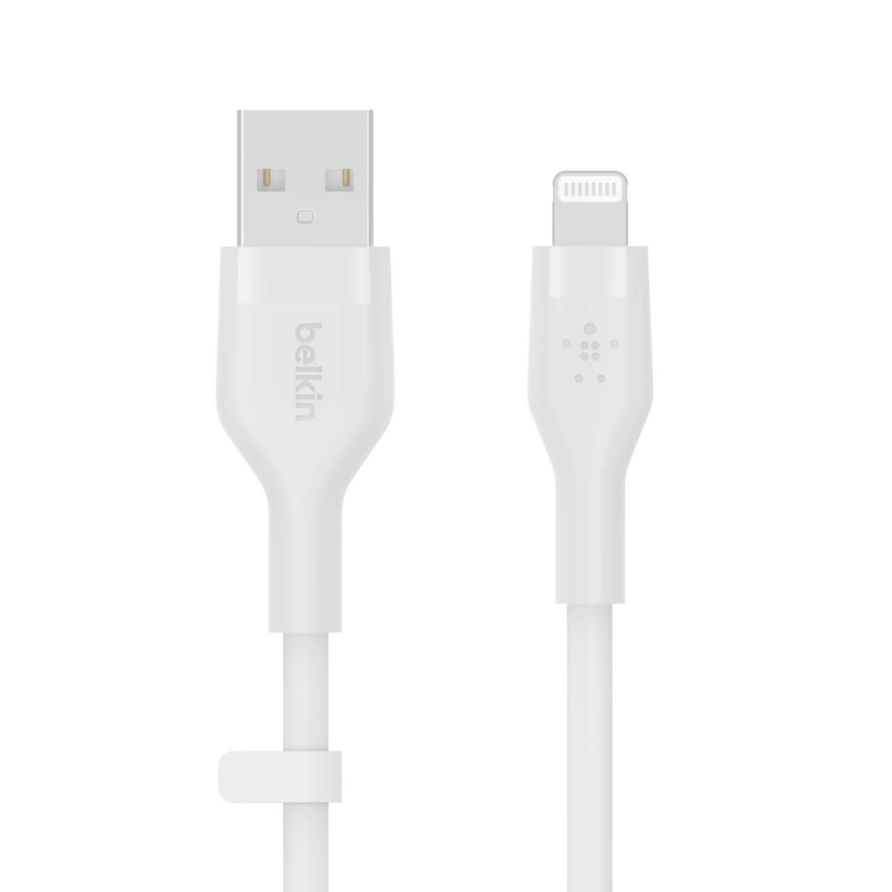 Belkin BoostCharge Flex USB-A Kabel mit Lightning Connector (3m, Weiß)